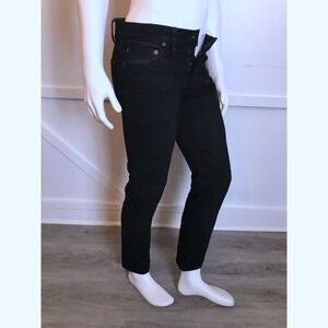 Tellason Ladbroke Grove Black Selvedge Button Fly Slim Tappered Jeans Size 31x29